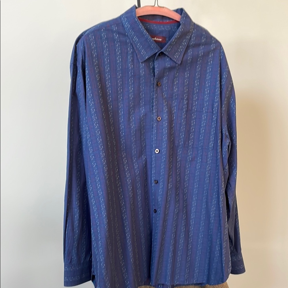 Timmy Bahama Blue Striped Men's Shirt